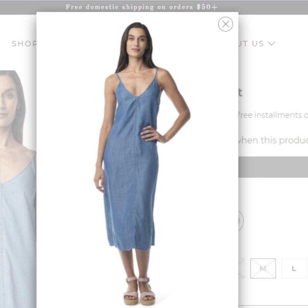 Woven by Synergy Bi-Coastal Slip Dress NWT